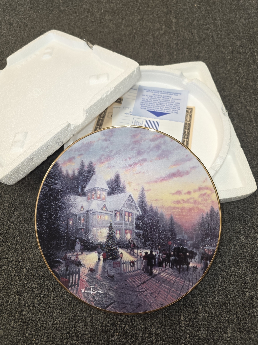 Thomas Kincade Decorative Plate With COA